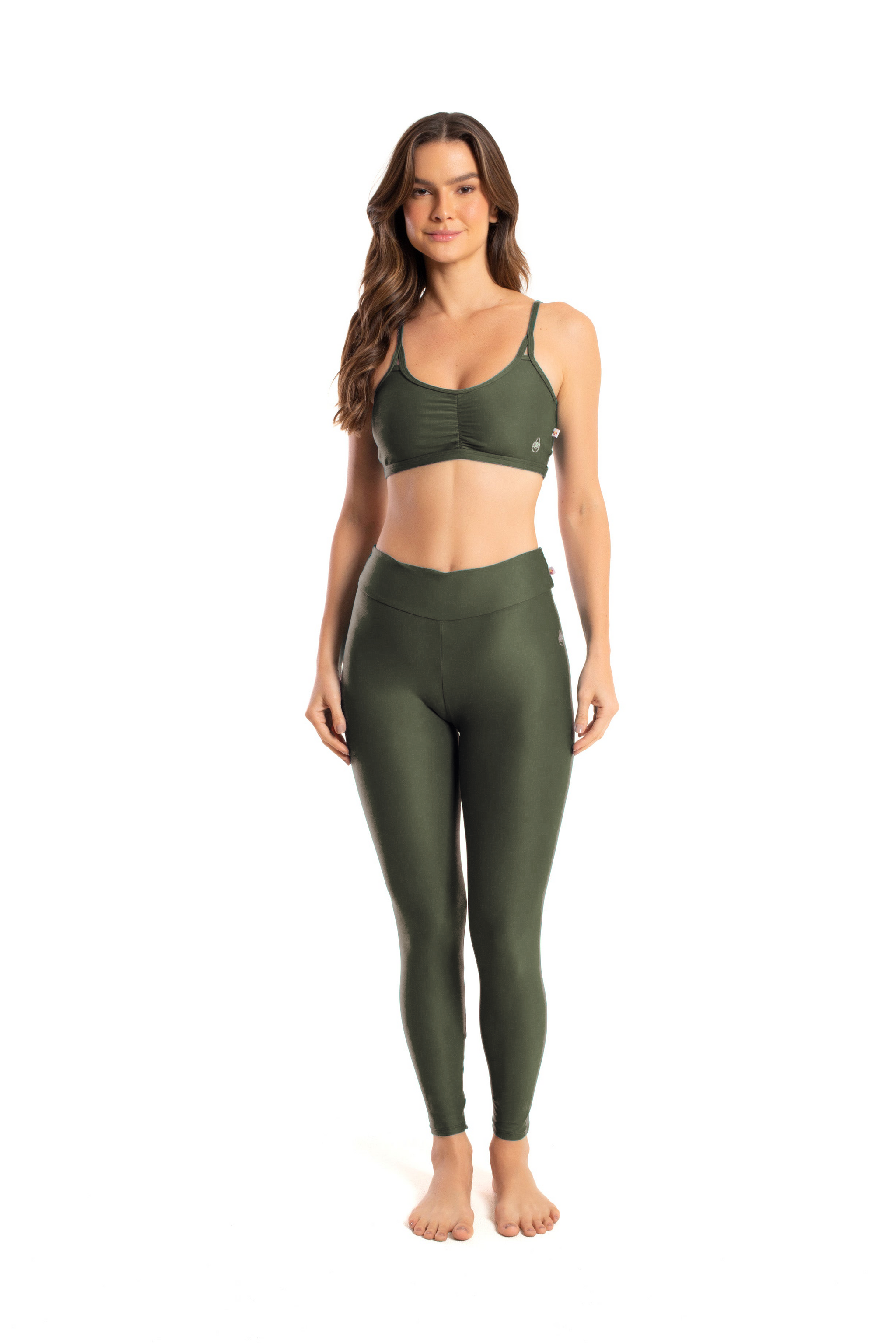 OMKAGI Scrunch Butt Workout Leggings for Women High Waisted Tummy Control  Yoga Gym Pants(L,1158-Army Green)